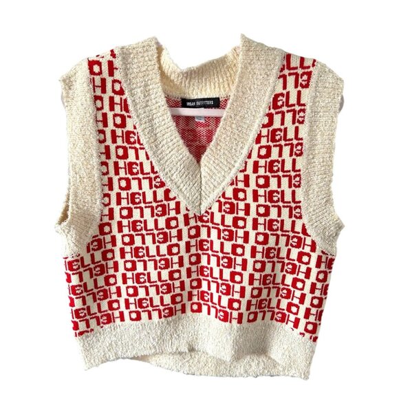 URBAN OUTFITTERS JORDIE HELLO SWEATER VEST - Picture 4 of 4